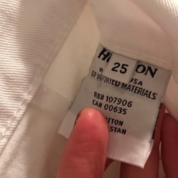 Hudson White Flare Leg Libby Jeans - Picture 6 of 6